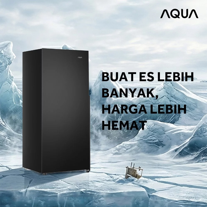 Aqua Lemari Es Upright Freezer Series Pembekuan Cepat 183 L - AQF-280FB | AQF280FB